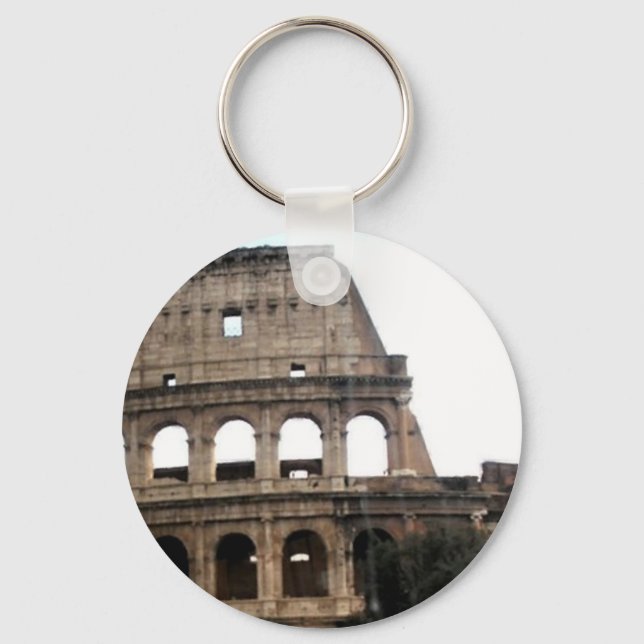 Colosseum Italian Travel Photo Key Ring (Front)