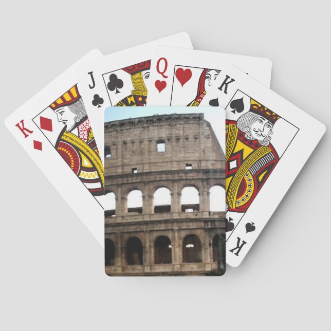 Colosseum Italian Travel Photo Playing Cards (Back)