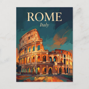 Colosseum Italy Postcard