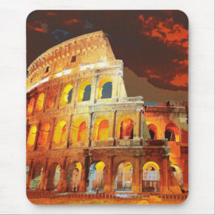 Colosseum Italy Rome Travel Art Vintage Mouse Mat