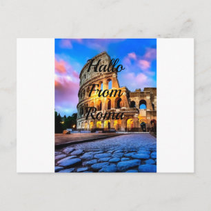 Colosseum Roma postcard