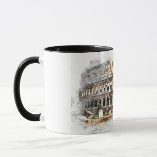 Colosseum Rome Arena Stadium Art Draw Arnold Mug