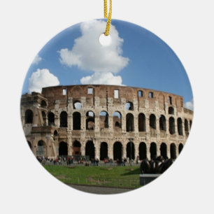 Colosseum Rome Ceramic Tree Decoration