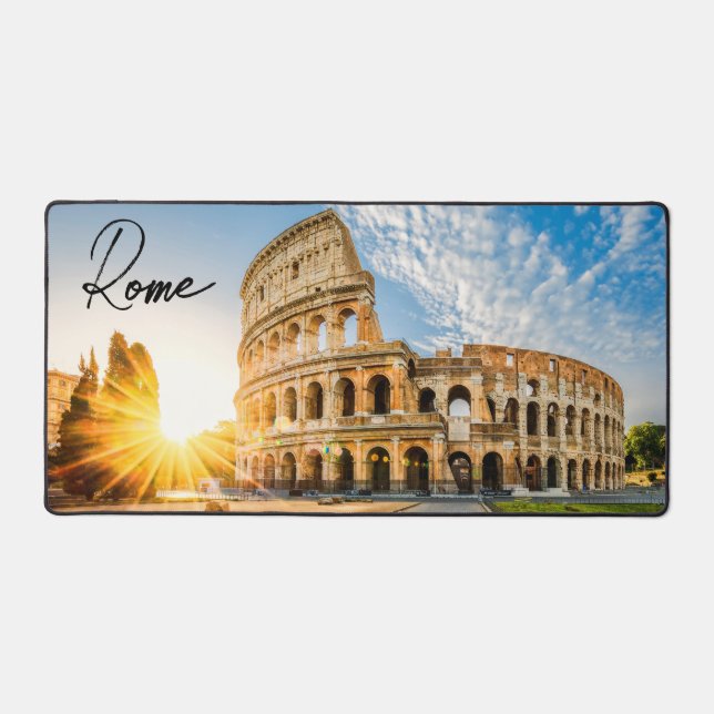 Colosseum Rome Italy Desk Mat (Front)