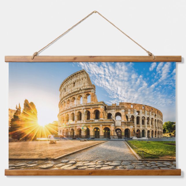 Colosseum Rome Italy  Hanging Tapestry (Front)