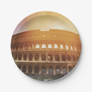 Colosseum, Rome, Italy Paper Plate