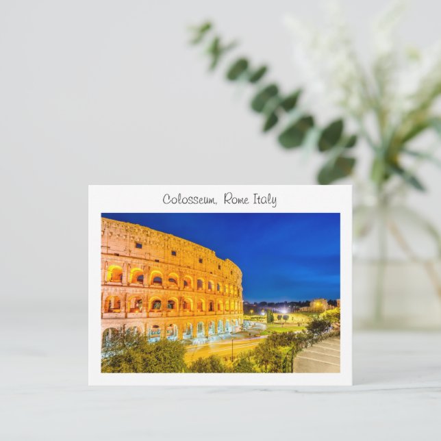 Colosseum -Rome Italy  Postcard (Standing Front)