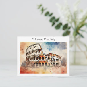 Colosseum -Rome Italy Postcard