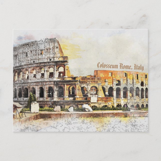 Colosseum Rome, Italy Postcard (Front)