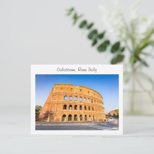 Colosseum -Rome Italy  Postcard (Standing Front)