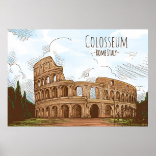  Colosseum Rome Italy Poster