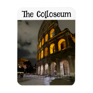 Colosseum Rome Italy - Vintage Architectural Landm Magnet