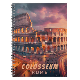 Colosseum Rome Italy Vintage Travel Notebook