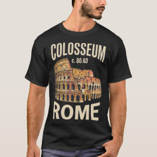 Colosseum Rome Italy Vintage Travel Poster Retro 7 T-Shirt