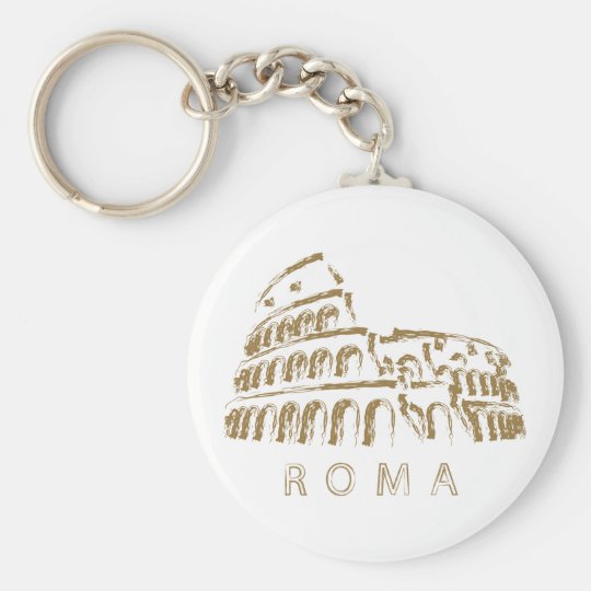 Colosseum Rome Keychain Zazzle.co.uk