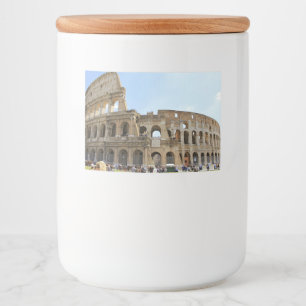 Colosseum Rome Photography Food Label