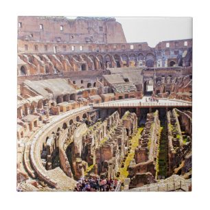 Colosseum Rome Photography Tile