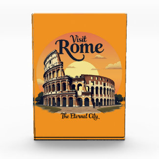 Colosseum Rome Vintage Design Photo Block