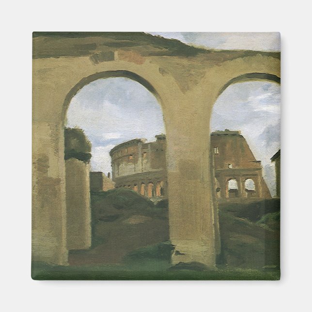 Colosseum Seen through the Arcades in Rome, Italy Magnet (Front)