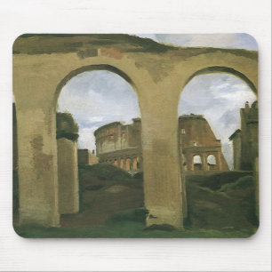 Colosseum Seen through the Arcades in Rome, Italy Mouse Mat