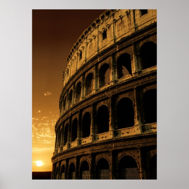 colosseum sunrise poster (Front)