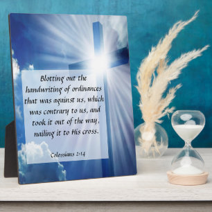 Colossians 2:14  Plaque