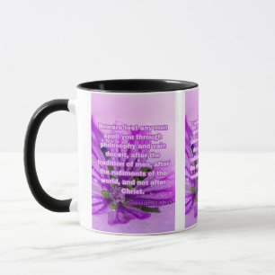 Colossians 2:8 KJV Bible Verse Pic Two-Tone Mug