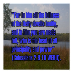 Colossians 2:9-10 WEBU Poster