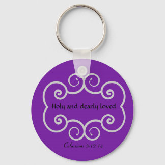 Colossians 3:12-14 keychain