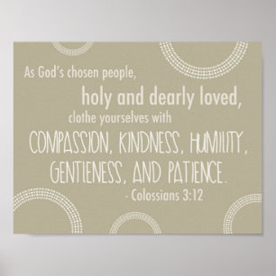 Colossians 3:12 Poster