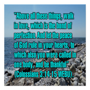 Colossians 3:14-15 WEBU Poster