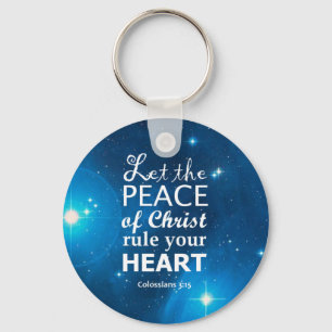Colossians 3:15 key ring
