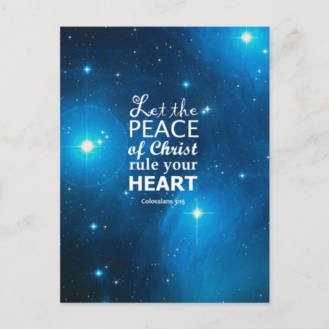 Colossians 3:15 postcard (Front)