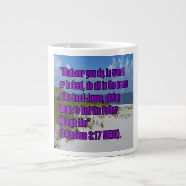 Colossians 3:17 WEBU Mug (Front)