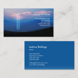 Colossians 3; 23   Christian Inspirational Business Card