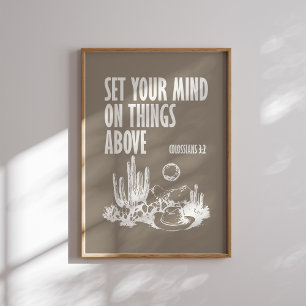 Colossians 3 2 Western Christian Wall Art