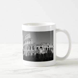 Colossium black and white coffee mug