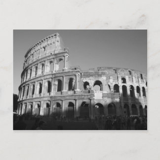 Colossium black and white postcard