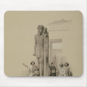 Colossus in front of the Temple of Wady Sabona Mouse Mat