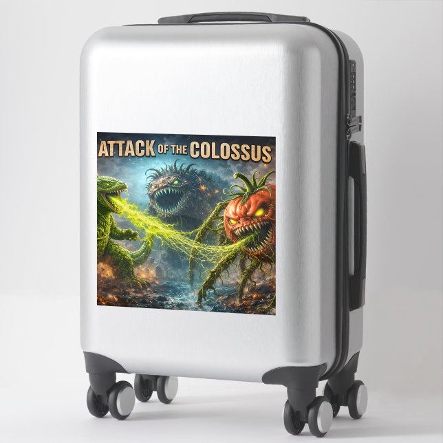 Colossus mutant veggie XL glossy vinyl sticker (Suitcase)