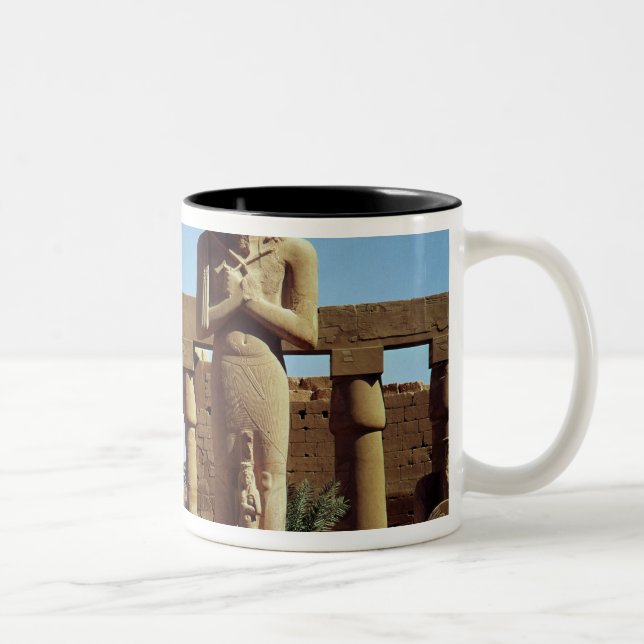 Colossus of Ramesses II: standing statue of Two-Tone Coffee Mug (Right)