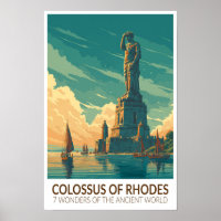 Colossus of Rhodes Seven Wonders of the World Art