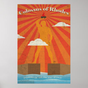 Colossus of Rhodes the Ancient Wonder Poster