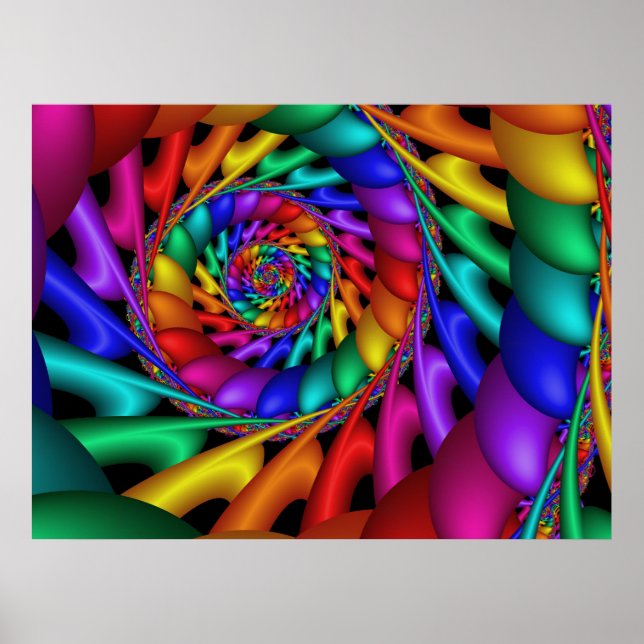 Colour 11 Abstract Art Poster (Front)