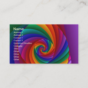 Colour 6 Cool Modern Abstract Art Business Card