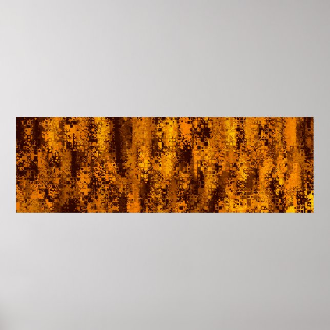 Colour abstract artefact pixel poster (Front)