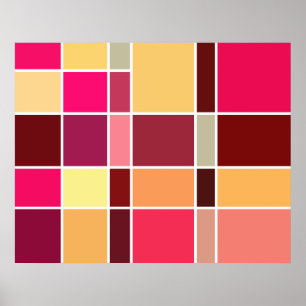 Colour Abstract Composition Poster