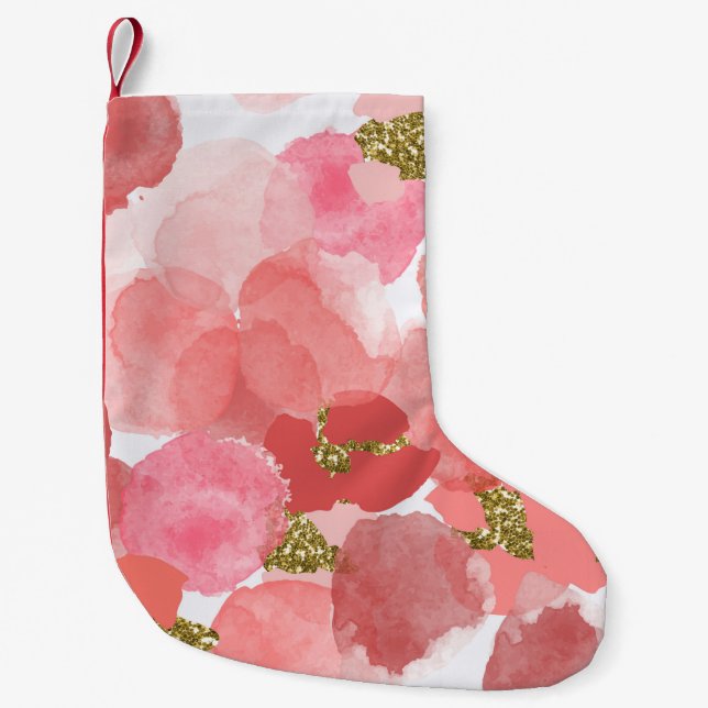 Colour,  abstract,  diverse seamless pattern with  small christmas stocking (Front)