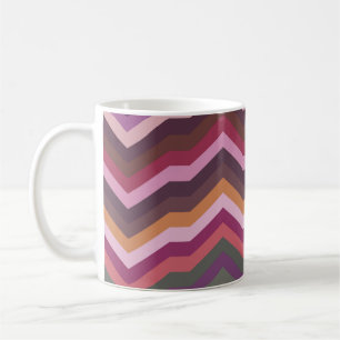 Colour Abstract Retro Striped Background, Fashion  Coffee Mug