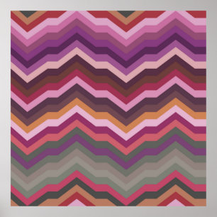 Colour Abstract Retro Striped Background, Fashion  Poster